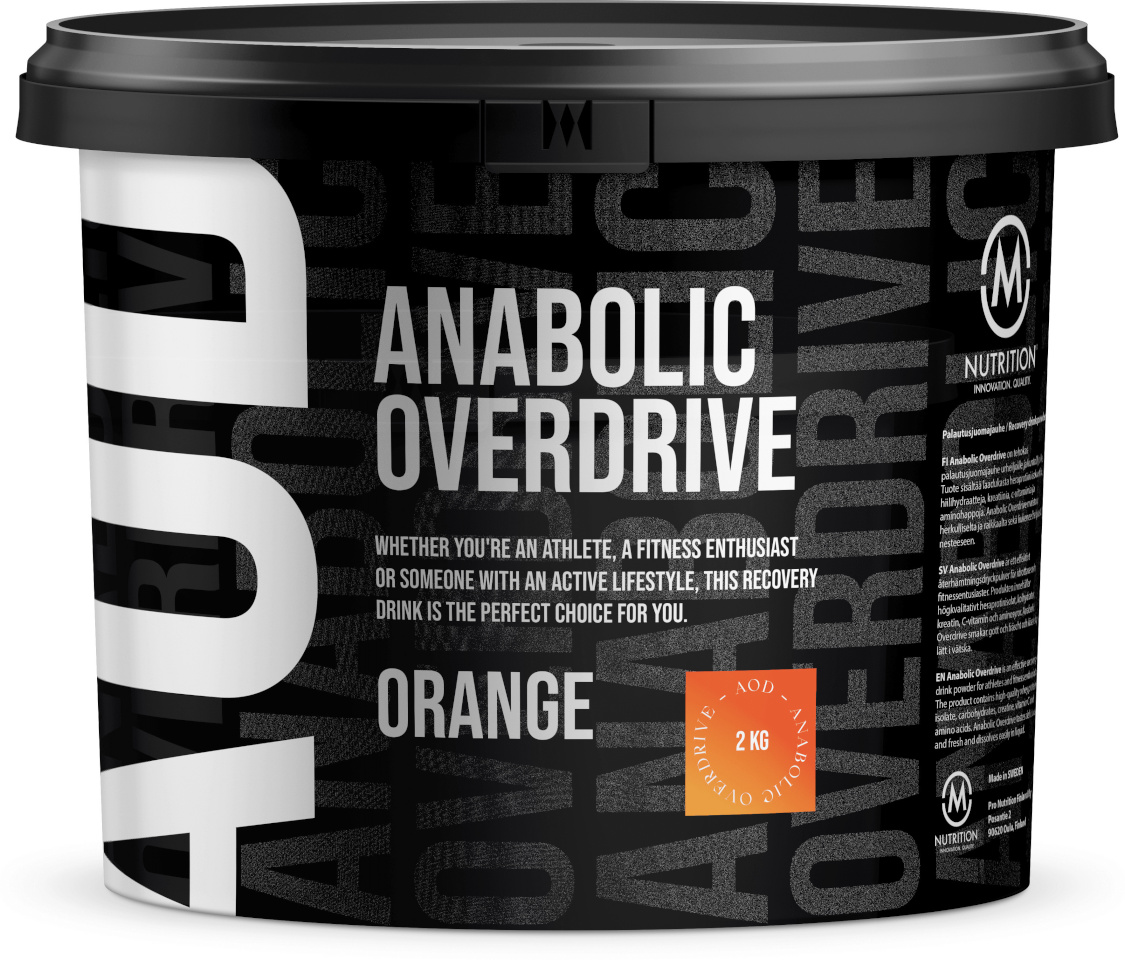 M-Nutrition toidulisand Anabolic Overdrive Recovery Drink Powder, Orange, 2kg