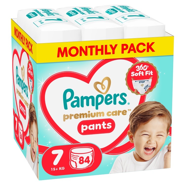 Pampers püksmähkmed Premium Care Pants, suurus 7, 84 tk