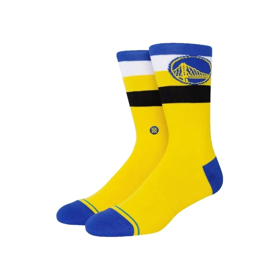 Stance sokid WARRIORS ST CREW suurus 43-47 kollane/sinine