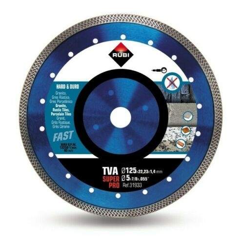 Rubi lõikeketas Diamond Tile Saw Blade TVA 125mm, Turbo Viper Dry, Superpro 31933