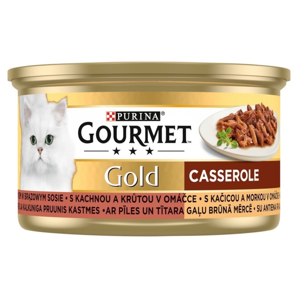 Purina Nestle kassitoit Gourmet Gold Casserole Duck and Turkey, 85g
