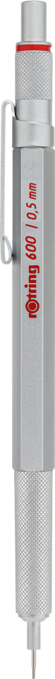 Rotring harilikpliiats 600 Mechanical Pencil Silver 0,5, hõbedane