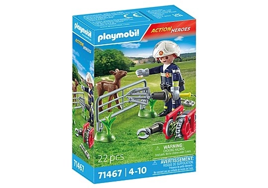 Playmobil klotsid 71467 City Action Feuerwehr-Tierrettung