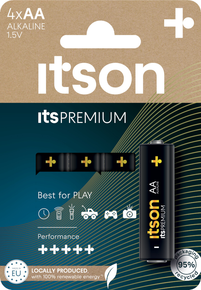 itson patarei itson itsPREMIUM Alkaline LR6IPR/4CP