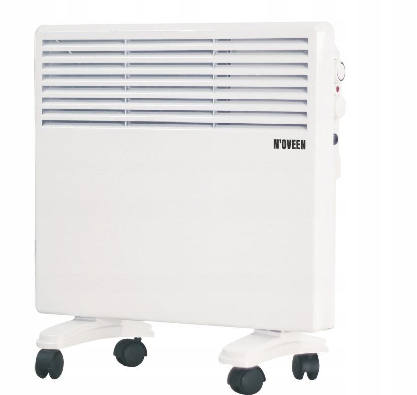 N'OVEEN 1000W electric portable wall-mounted convector heater with thermostat CH3350