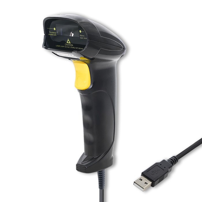 Qoltec triipkoodilugeja 50876 Laser 1D | USB | must