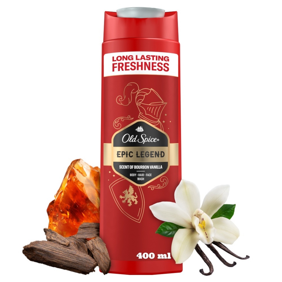 Old Spice Epic Legend Meeste dušigeel ja šampoon, 400 ml