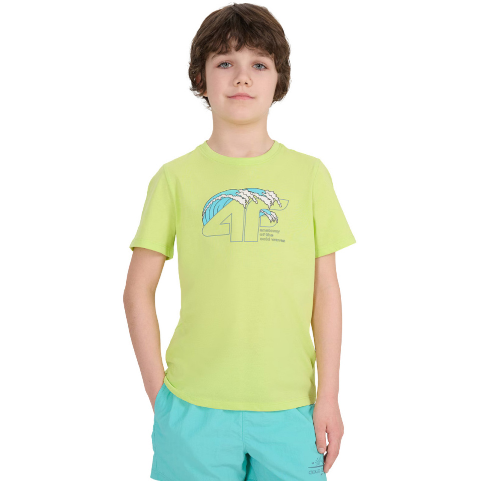 4F T-särk poistele M1917 Juicy roheline 4FJWSS25TTSHM1917 45S suurus 164cm