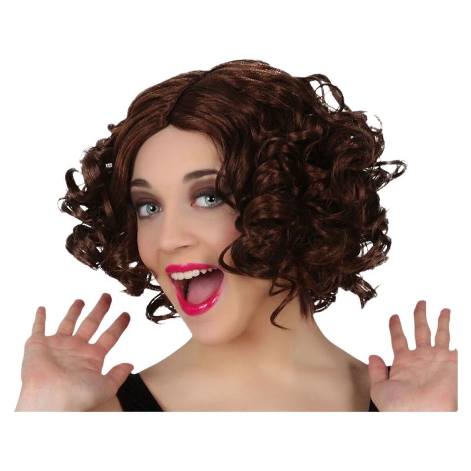 BGB Carnival Parukas pruun Lokkis