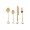 Home ESPRIT söögiriistad kuldne Roostevaba teras 4,5x1,5x21cm 16tk