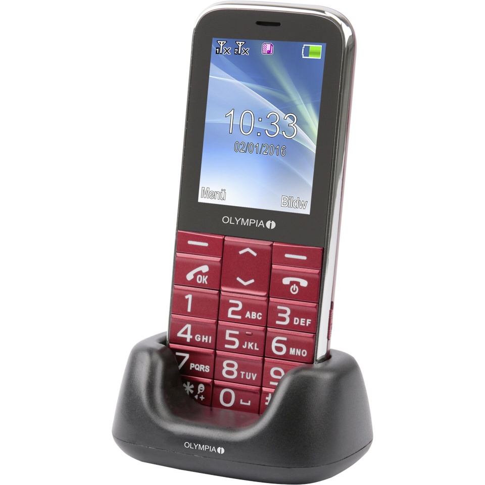 Olympia telefon Joy II punane