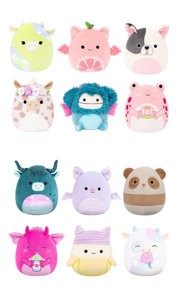 Squishmallows pehmete mänguasjade komplekt P27, 19 cm