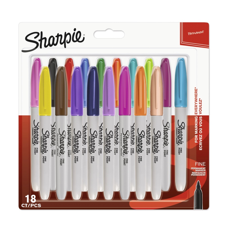 Sharpie markerid 1x18 Permanent Marker F 18 colours