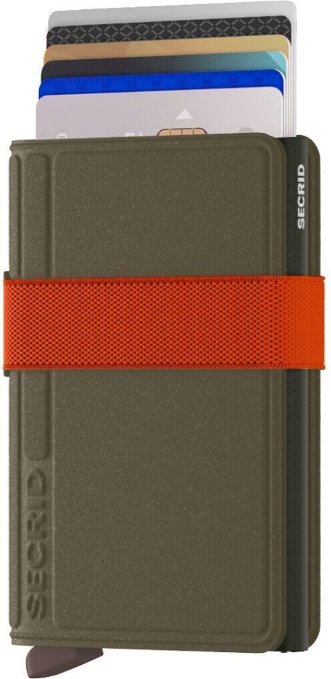 Secrid Rahakott Bandwallet Liba, roheline/oranž