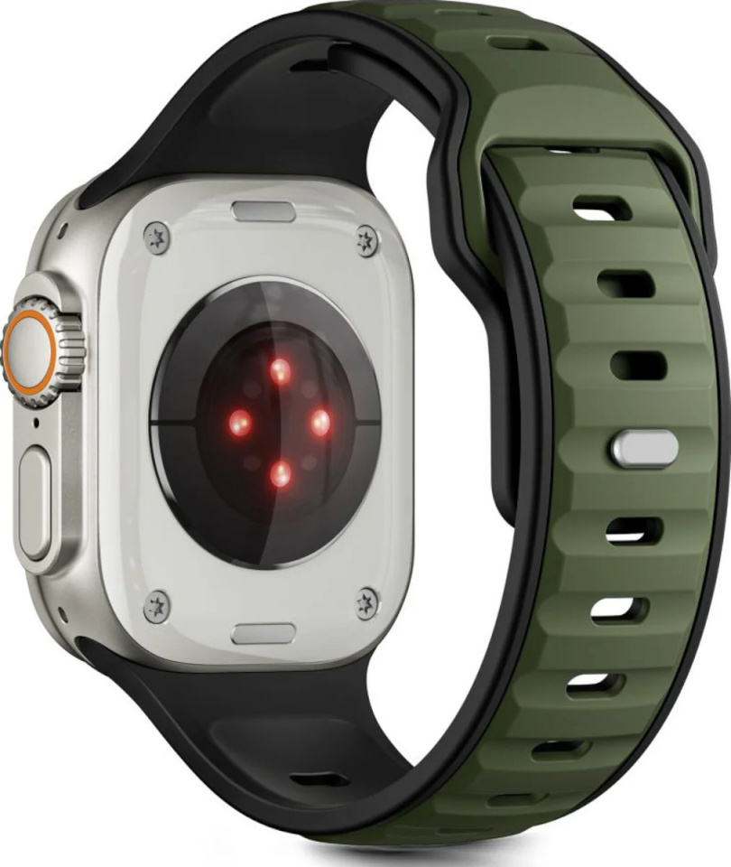 Tech-Protect kellarihm IconBand Line Apple Watch 44/45/46/49mm must/roheline