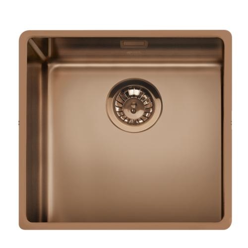 SMEG valamu VFU50CUX, 50cm, pealt/tasa/alt paigaldatav, käsitsi, vask