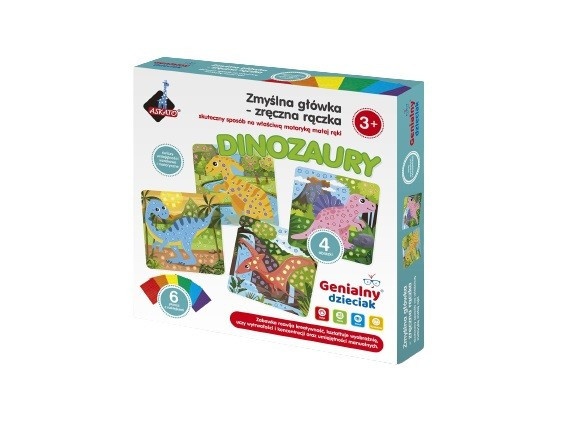 ASKATO collage Genialny Dzieciak clever rączka - dinosaurs