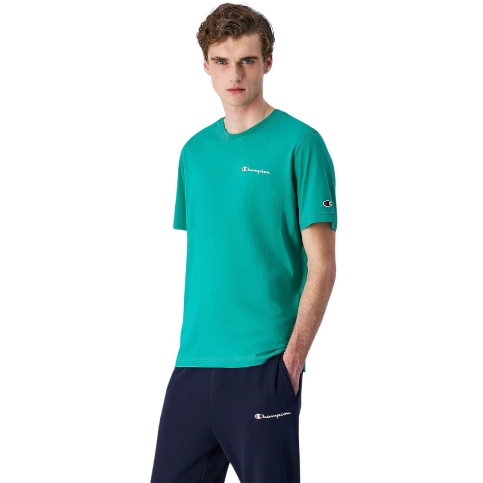 Champion T-särk meestele SS Tee roheline 220264 GS130 suurus XL