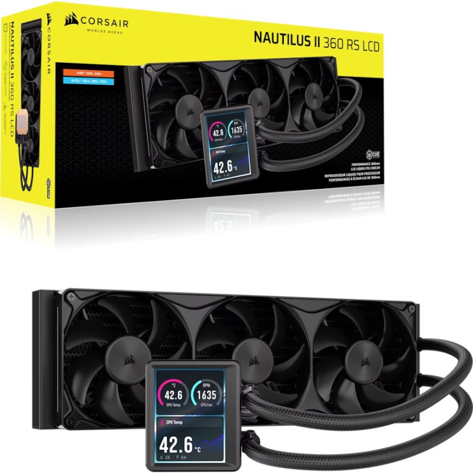 Corsair jahutus CPU Cooler NAUTILUS II 360 RS LCD 360mm