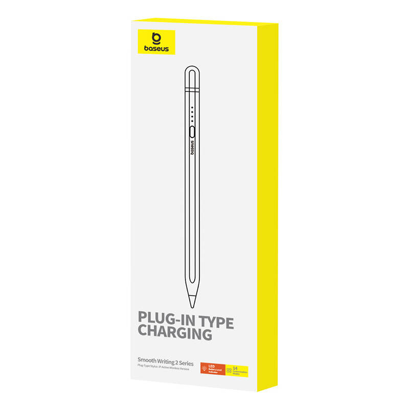 Baseus Active stylus puutepliiats Smooth Writing Series with wireless charging, lightning valge