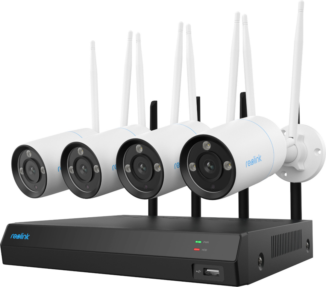 Reolink turvakaamera RLK12-800WB4 4K UltraHD WiFi Surveillance System, valge