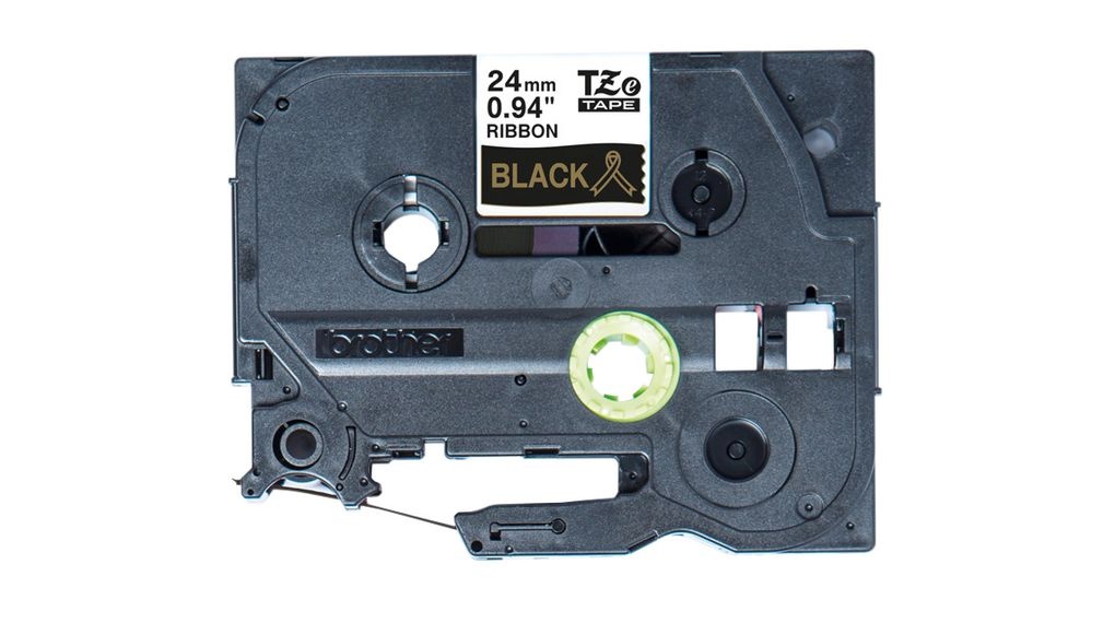 Brother etikettide valmistamise lint TZE-R354 Label-Making Tape, 24mm x 4m, must