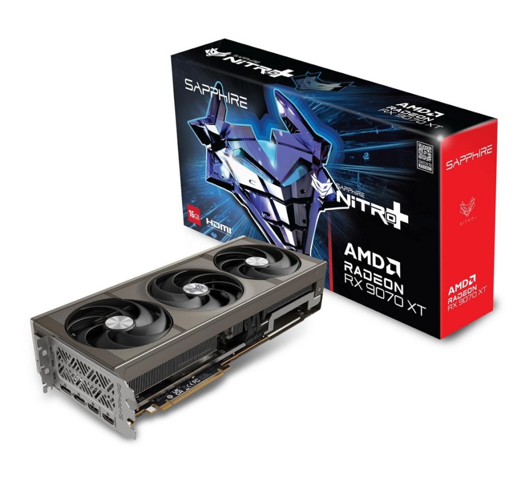 Sapphire videokaart Radeon RX9070XT GAMING OC 16GB GDDR6 HDMI 2x DP