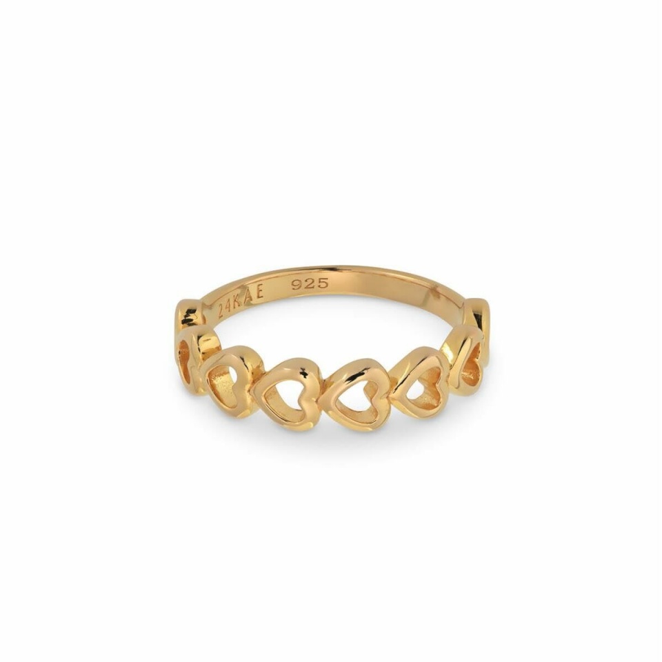 24KAE naiste sõrmus 12455Y/56 kuldne 16