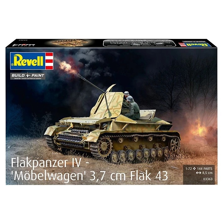 Revell Plastic model tank Flakpanzer IV 3.7 cm Flak 43 1:72
