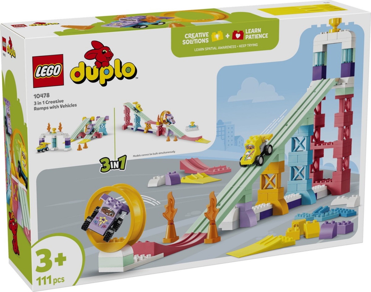 Lego klotsid DUPLO 10478 3 in 1 Creative Ramps with Vehicles