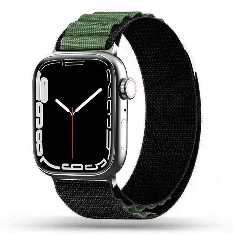 Tech-Protect kellarihm Nylon Pro Apple Watch 42/44/45/49mm Military Green, roheline