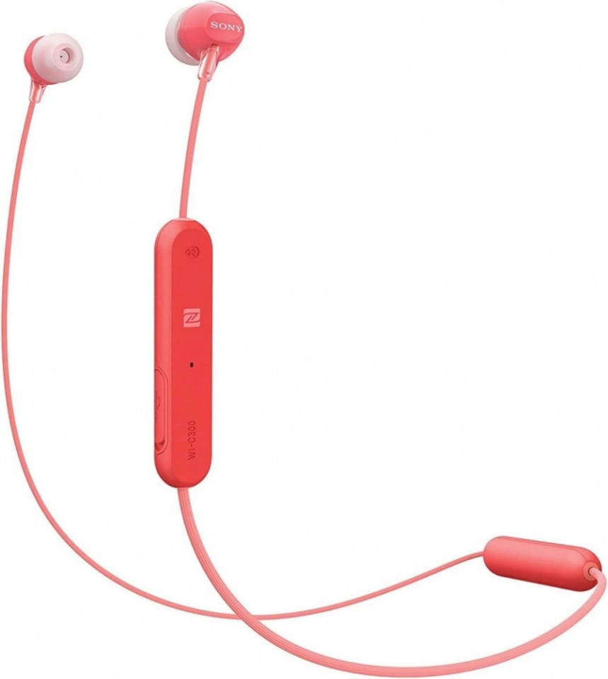 Sony kõrvaklapid Earphones WI-C300 punane