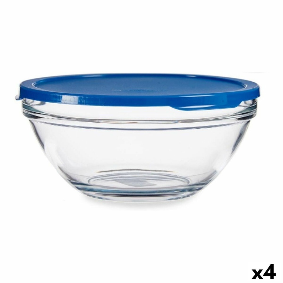Pasabahce ümmargune lõunasöögi karp kaanega Chefs sinine 2,5 L 23,7x10,1x23,7cm (4tk)