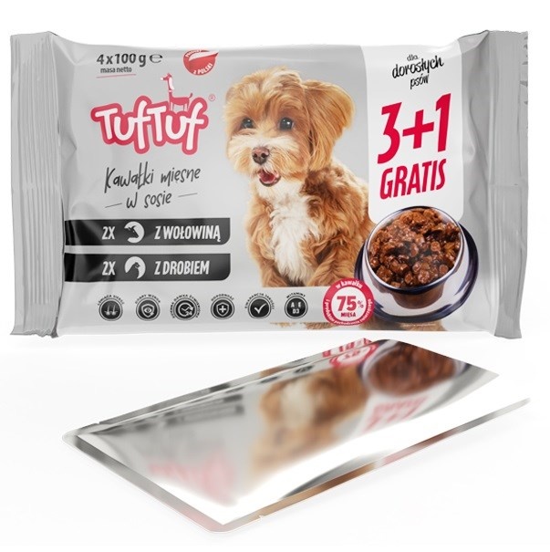 Tuftuf kassitoit 2x with Poultry, 2x with Beef, 4x100g