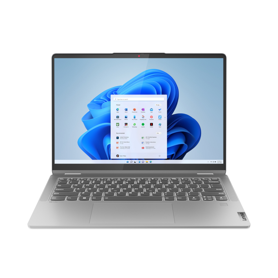 Lenovo sülearvuti 14" Flex 5 14ABR8 R7 5825U, 16GB, 1TB M.2 SSD, WUXGA, multi touch, P, W11 Software PT Keyboard PT Garantii 1a, reThink