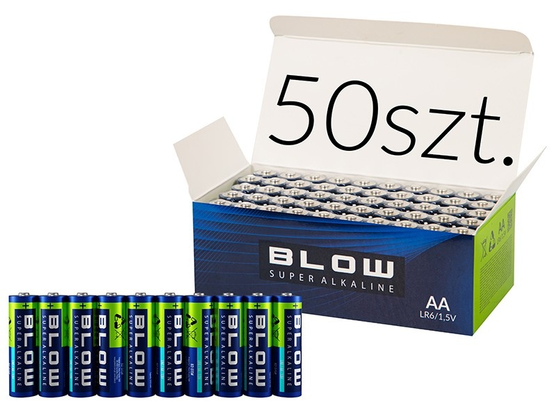 BLOW patarei AA LR6 Super Alkaline 50tk