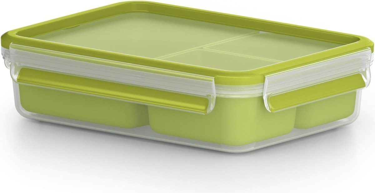 Tefal toidukarp MasterSeal To Go Snack Box, 1,2L, roheline