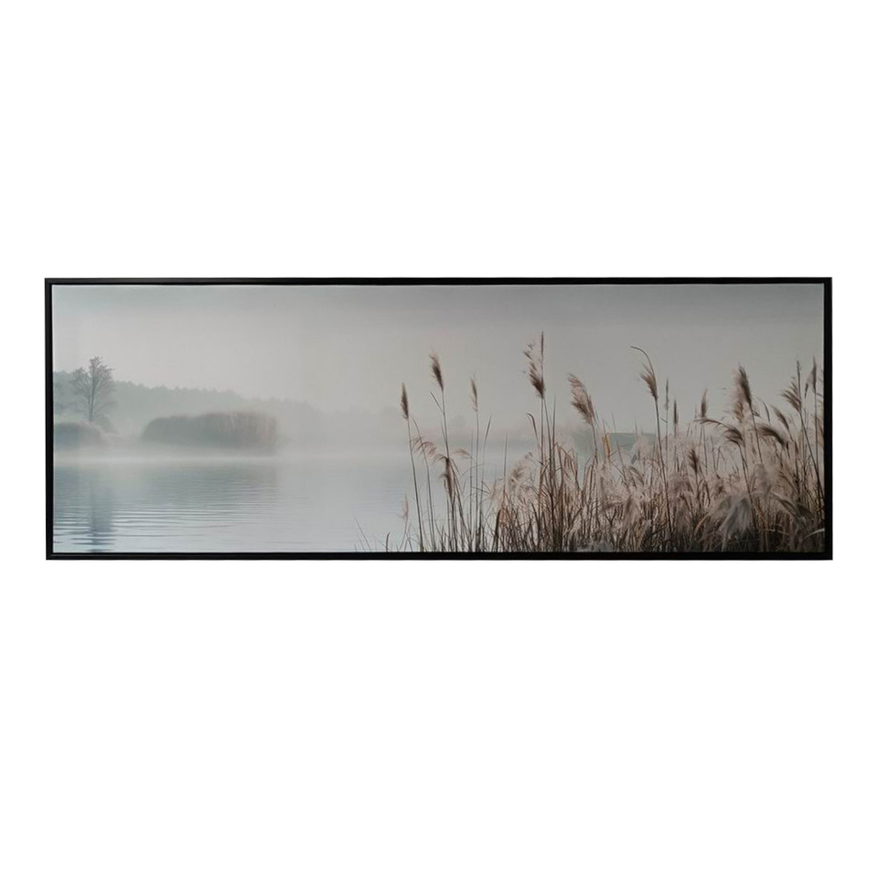 H4Y seinapilt Wally, 50x140cm, järv ja kõrkjad