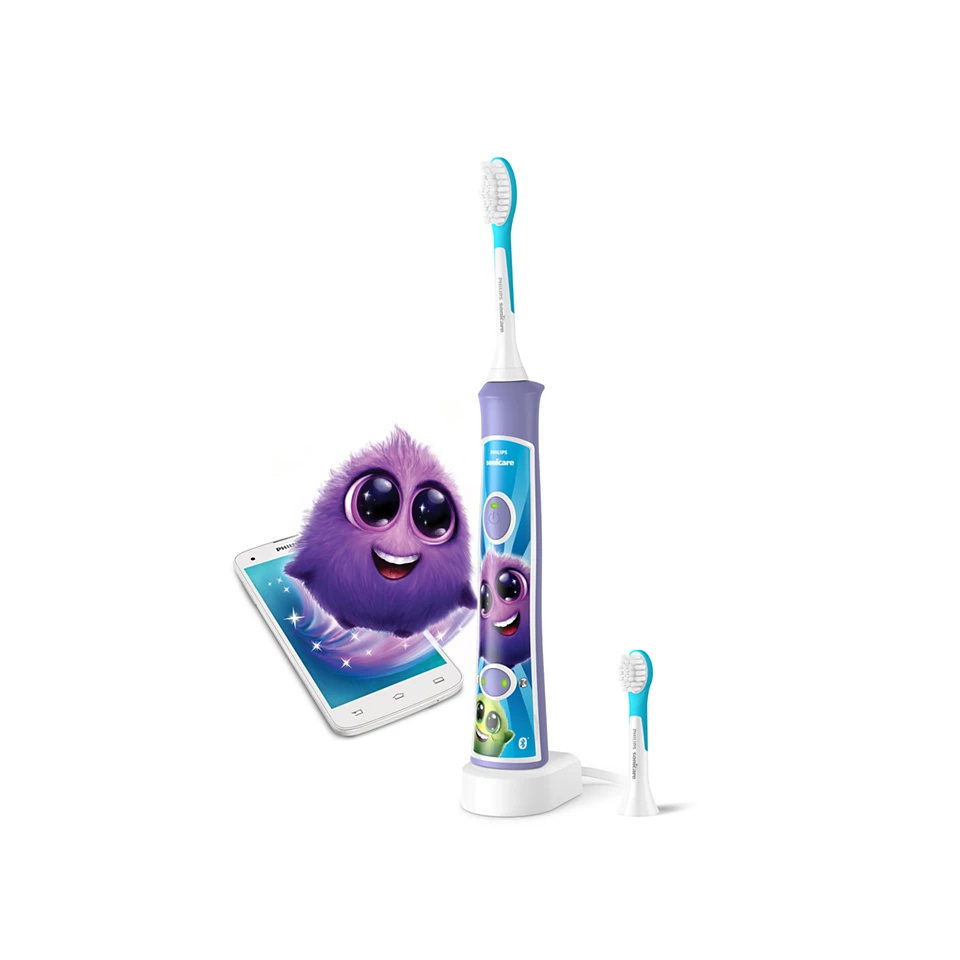 Philips elektriline hambahari HX6322/12 Sonicare For Kids Sonic Electric Toothbrush, sinine/lilla