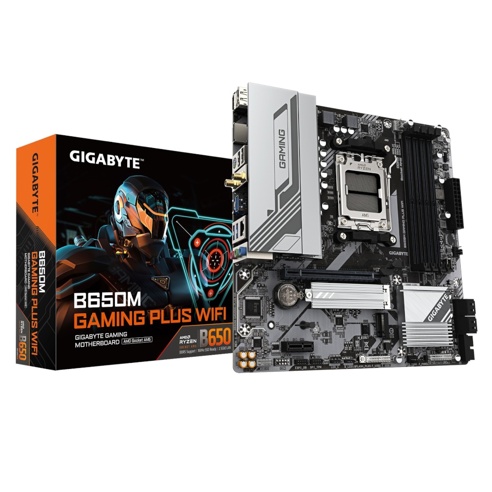 Gigabyte emaplaat B650M Gaming Plus WF (B650,AM5,mATX,DDR5)