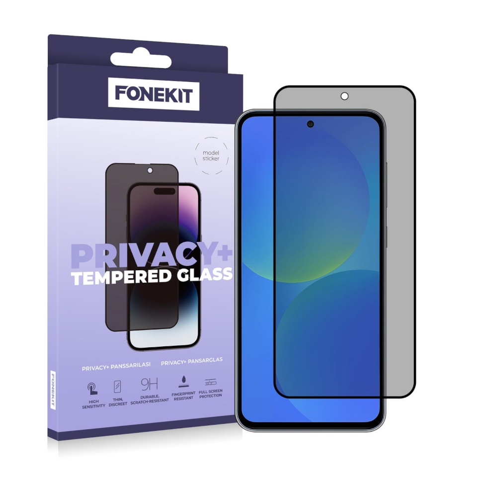 FoneKit kaitseklaas Privacy+ Full Cover, Samsung Galaxy A37/A57