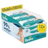 Pampers salvrätid Aqua niisked beebisalvrätid, 12 pakki, 720 niisket salvrätikut