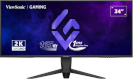 Viewsonic monitor viewsonic 34" /21:9 Va, WQHD, 21:9 165Hz, matte, 1Ms, swivel, height, tilt, must vx3480-2k-pro