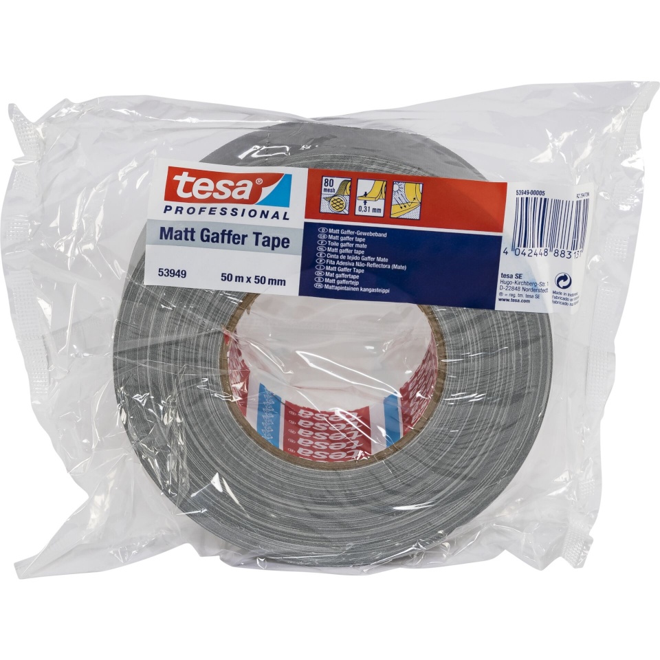 Tesa teip 50m x 50mm Gaffer tape hõbedane 53949