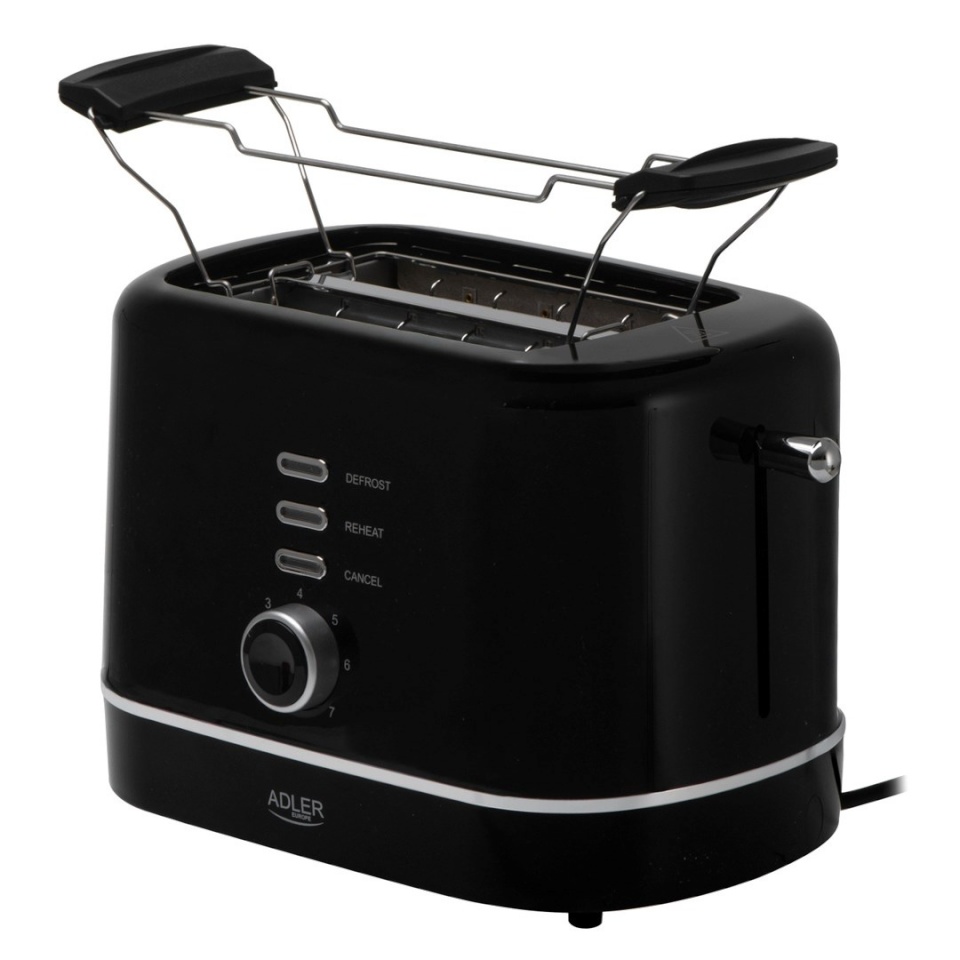 Adler röster AD 3224b Toaster with Bun Rack, must