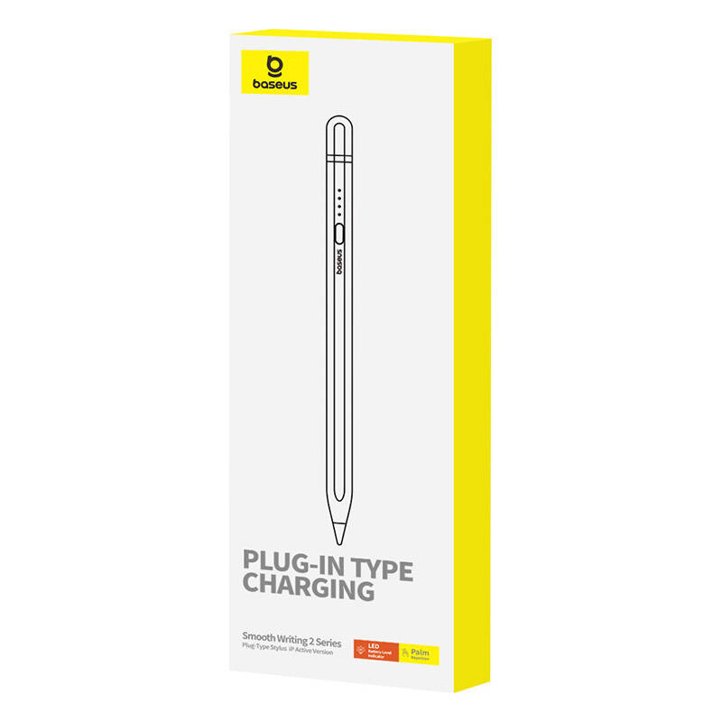 Baseus Active stylus puutepliiats Smooth Writing Series with plug-in charging, lightning valge