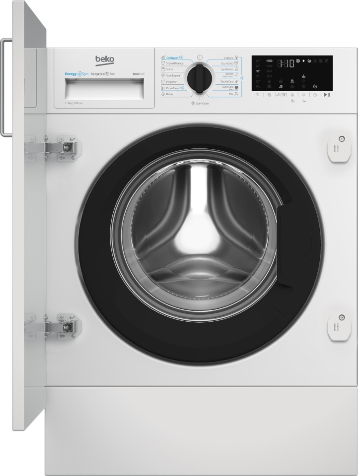 BEKO pesumasin B3WBT671415W Front loading, Washing capacity 7 kg, 1200 RPM, Depth 55 cm, Width 60 cm, Digital, Steam function
