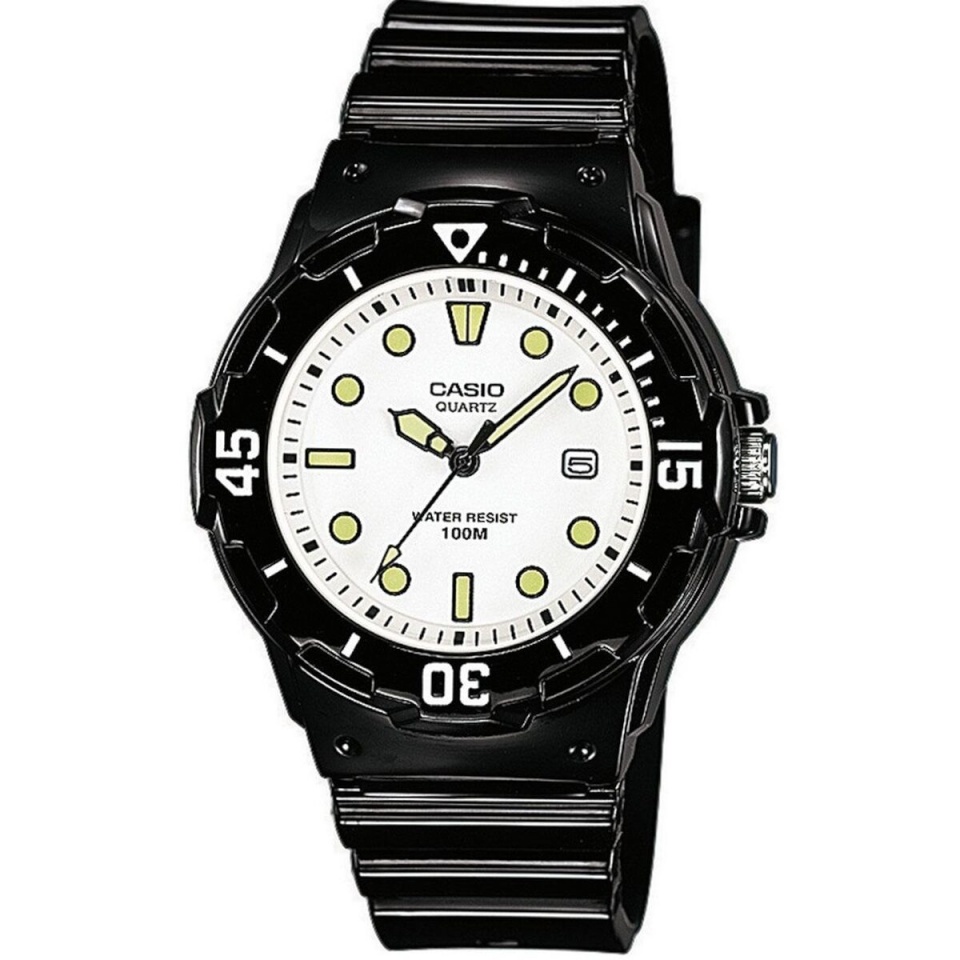 Casio meeste kell DIVER 100M valge must (Ø 44,5 mm)