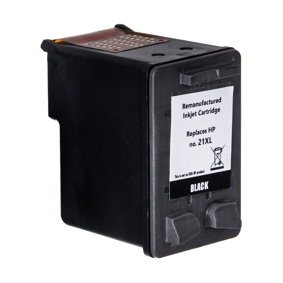 Superbulk tindikassett B-H21 must Ink Cartridge HP Printer, HP 21XL C9351A, Standard