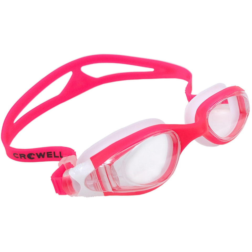 Crowell ujumisprillid Kids GS16 Coral roosa-valge